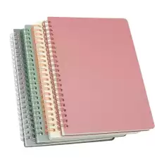 Elma Spiralli Sert Kapak Defter Pastel 13X21 100 Yp Çizgili