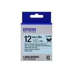 Epson Lk-4Sbe Sılver- Gümüş Üzeri Siyah 12Mm 9Mt