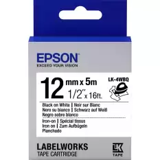 Epson Lk-4Wbq Iron Beyaz Üzeri Siyah 12Mm 9Metre Etiket