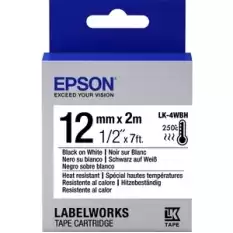 Epson Lk-5Sbe Mat Siyah Üzeri Silver 18Mm 9Metre Etiket