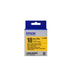 Epson Lk-5Ybw Strong Siyah Üzeri Sarı 18Mm 1,5Metre Etiket