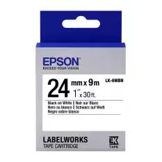 Epson Lk-6Wbn Standard Siyah Üzeri Beyaz 24Mm 9Metre Etiket