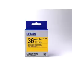 Epson Lk-7Ybp Pastel Sarı Üzeri Siyah 36Mm 9Metre Etiket