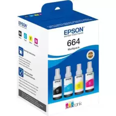 Epson T6646 Cyan-Magenta-Yellow-Black Mavi-Kırmızı-Sarı-Siyah 4Lü Multipack Kartuş