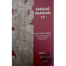 Eskiçağ Yazıları 13