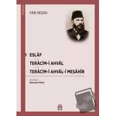 Eslaf - Teracim-i Ahval - Tercim-i Ahval-ı Meşahir