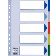 Esselte Seperatör 5 Renkli Plastik A4 15259