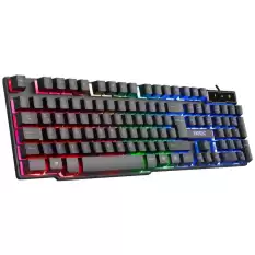 Everest Kb-188 Borealis Siyah Usb Gökkuşağı Aydınlatmalı Q Gaming Oyuncu Klavyesi