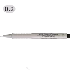 Faber-Castell Çizim Kalemi Ecco Pigment 0.2 Mm Siyah 16 62 99 - 10lu Paket