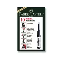 Faber-Castell Tahta Kalem Mürekkebi W20 Kırmızı 25 43 21 - 10lu Paket