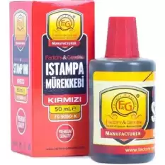 Factory Istampa Mürekkebi 50 Ml Kırmızı Fg 5050-K - 12li Paket