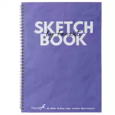 Fanart Academy Sketch Book 120 Gr Spiralli 50 Yp A4 Mor 8672