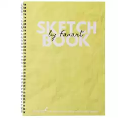 Fanart Academy Sketch Book 120 Gr Spiralli 50 Yp A4 Sarı 8674