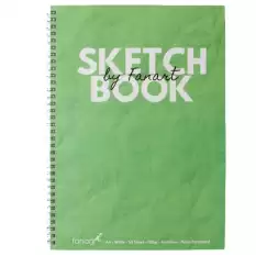 Fanart Academy Sketch Book 120 Gr Spiralli 50 Yp A4 Yeşil 8673
