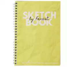 Fanart Academy Sketch Book 120 Gr Spiralli 50 Yp A5 Sarı 8674