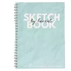 Fanart Academy Sketch Book 120 Gr Spiralli 50 Yp A5 Turkuaz 8671