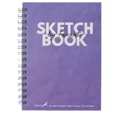 Fanart Academy Sketch Book 120 Gr Spiralli 50 Yp A6 Mor 8672