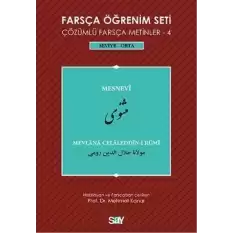 Farsça Öğrenim Seti / Çözümlü Farsça Metinler - 4 Seviye - Orta