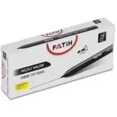 Fatih Keçeli Boya Kalemi Ofis Tipi Siyah 34035 - 10lu Paket