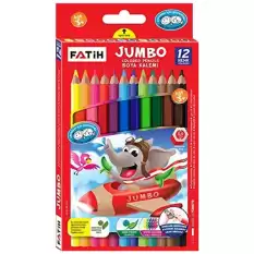 Fatih Kuru Boya Karton Kutu Jumbo Tam Boy 12 Li 33412