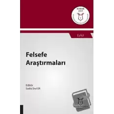 Felsefe Araştırmaları (AYBAK 2019 Eylül)