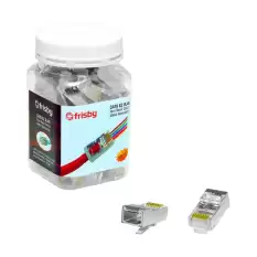 Frisby Fnw-Rj4532N Cat6 Ez Rj45 100Lü Yeni Nesil Delikli Metal Konnektör