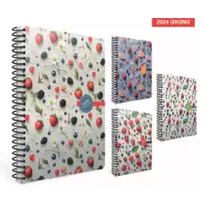 Gıpta Berry Notes Spiralli Sert Kapak Defter 17X24