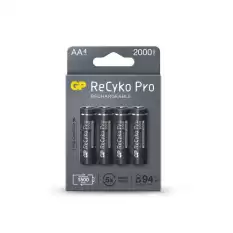 Gp Aa 2100 Mah Şarjlı Kalem Pil 4Lü Paket Recyko Gp210Aahcbem-2Gb4