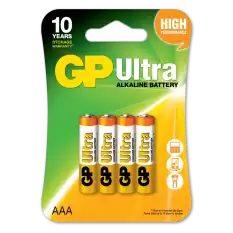 Gp Lr03 Aaa Boy Ultra Alkalin İnce Kalem Pil 4Lü Paket Gp24Aumb-U4