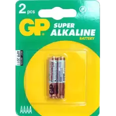 Gpaaaa 25A Alkalin İncenin İncesi Pil 2Li Paket Gp25A-U2