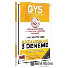 GYS T.C. Aile ve Sosyal Hizmetler Bakanlığı Şef Kadrosu İçin Kazandıran 3 Deneme Yargı Yayınları