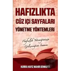 Hafızlıkta Cüz İçi Sayfaları Yönetme Yöntemleri