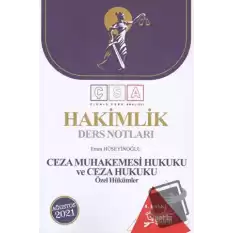 Hakimlik Ders Notları Ceza Muhakemesi Hukuku ve Ceza Hukuku Özel Hükümler