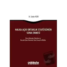 Halka Açık Ortaklık Statüsünün Sona Ermesi