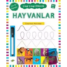 Hayvanlar 4 Yaş ve Üstü - Çizgi Çizgi Etkinlik