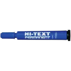 Hi-Text Markör Permanent Yuvarlak Uçlu Mavi 830Pb - 12li Paket