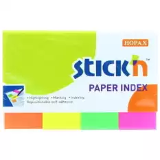 Hopax Stıckn İndeks 200 Yp 50X20 Neon 4 Renk 21205 - 24lü Paket