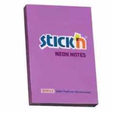 Hopax Stickn Yapışkanlı Not Kağıdı 76X51 Neon Mor 100 Yp He21208 - 12li Paket