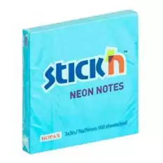 Hopax Stickn Yapışkanlı Not Kağıdı 76X76 Neon Mavi 100 Yp He21209 - 12li Paket