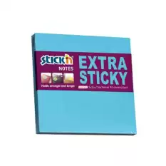 Hopax Stıckn Yapışkanlı Not Kağıdı Extra 90 Yp 76X76 Neon Mavi He21673 - 12li Paket