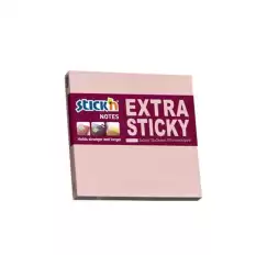 Hopax Stıckn Yapışkanlı Not Kağıdı Extra 90 Yp 76X76 Pastel Pembe He21661 - 12li Paket