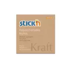 Hopax Stıckn Yapışkanlı Not Kağıdı Kraft 100 Yp 76X76 21639 - 12li Paket