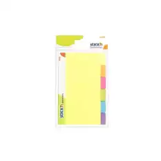 Hopax Stickn Yapışkanlı Not Kağıdı Mgc Sep.çiz.60 Yp 148X98 6 Neon Renk 21460