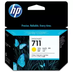 Hp 711 Yellow Sarı 29Ml 3Lü Plotter Kartuş Seti Cz136A