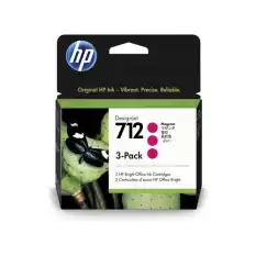 Hp 712 Magenta Kırmızı 29Ml 3Lü Paket Plotter Kartuşu 3Ed78A