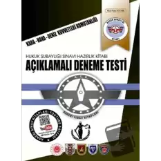 Hukuk Subaylığı Açıklamalı 5 Deneme Testi Kitabı