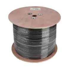 Hytech Hy-Cat619 Outdoor305Mt Gri-Siyah 0,51Mm 23Awg Utp Cat6 Dış Ortam Kablosu