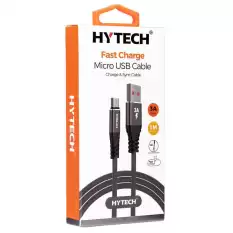 Hytech Hy-X210 3A Micro Usb 1M Gri Data + Sarj Kablosu