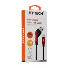 Hytech Hy-X215 3A Micro Usb 1M Siyah Data + Sarj Kablosu