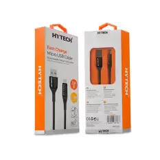 Hytech Hy-X250 3A Micro Usb 1,2M Silver Data+Sarj Kablosu